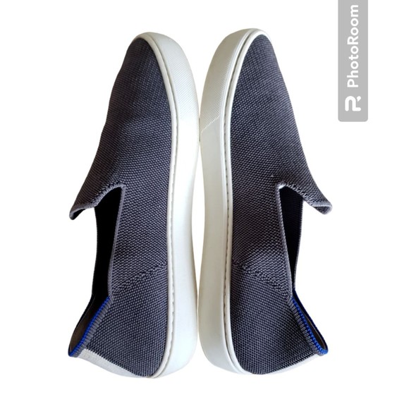 Rothys Women's Shoes Size 8.5 Flats Comfort Slip On The Sneaker Casual Gray Blue - Picture 9 of 11